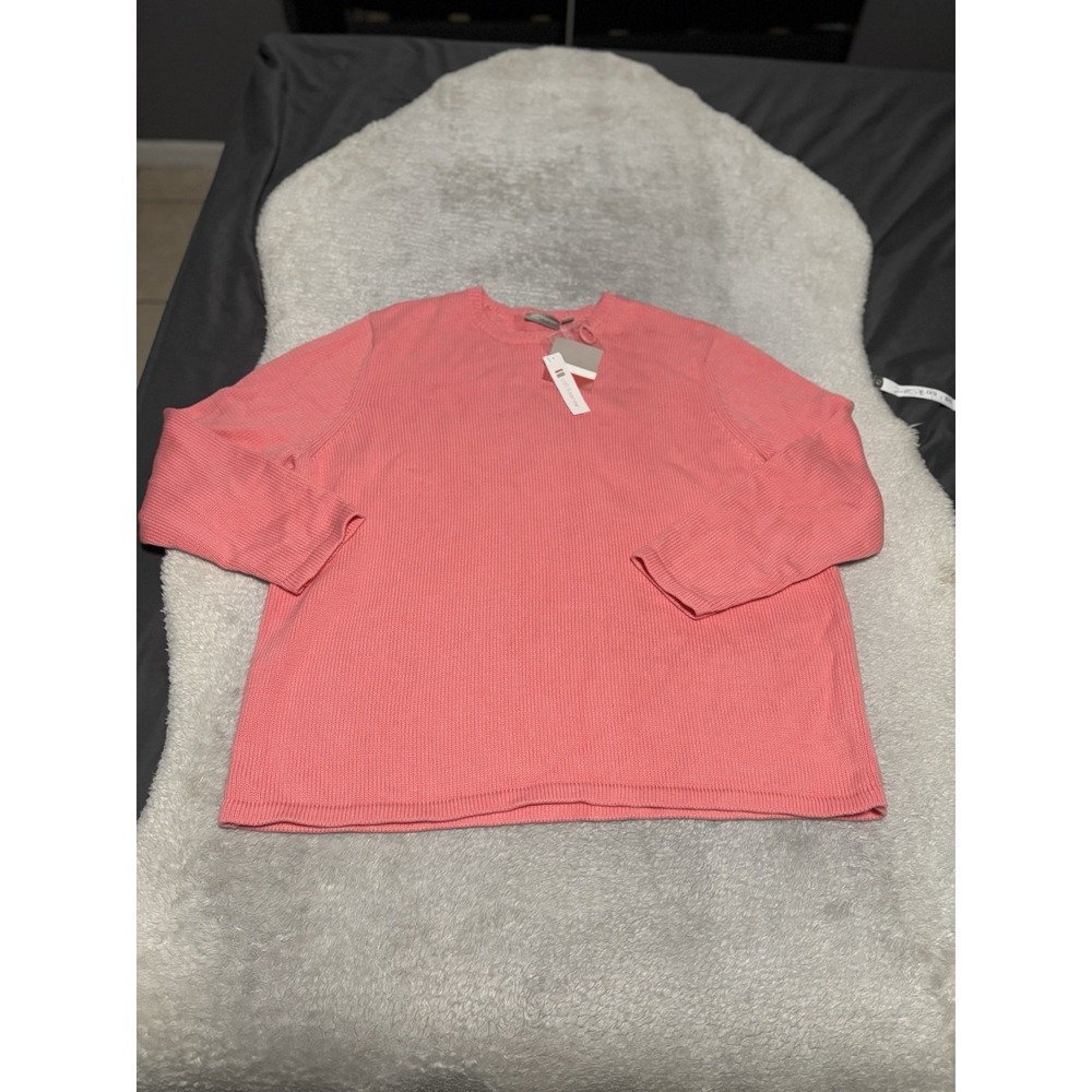 Croft & Barrow Women's Pink Knit Pullover Sweater Plus Size 1X NWT